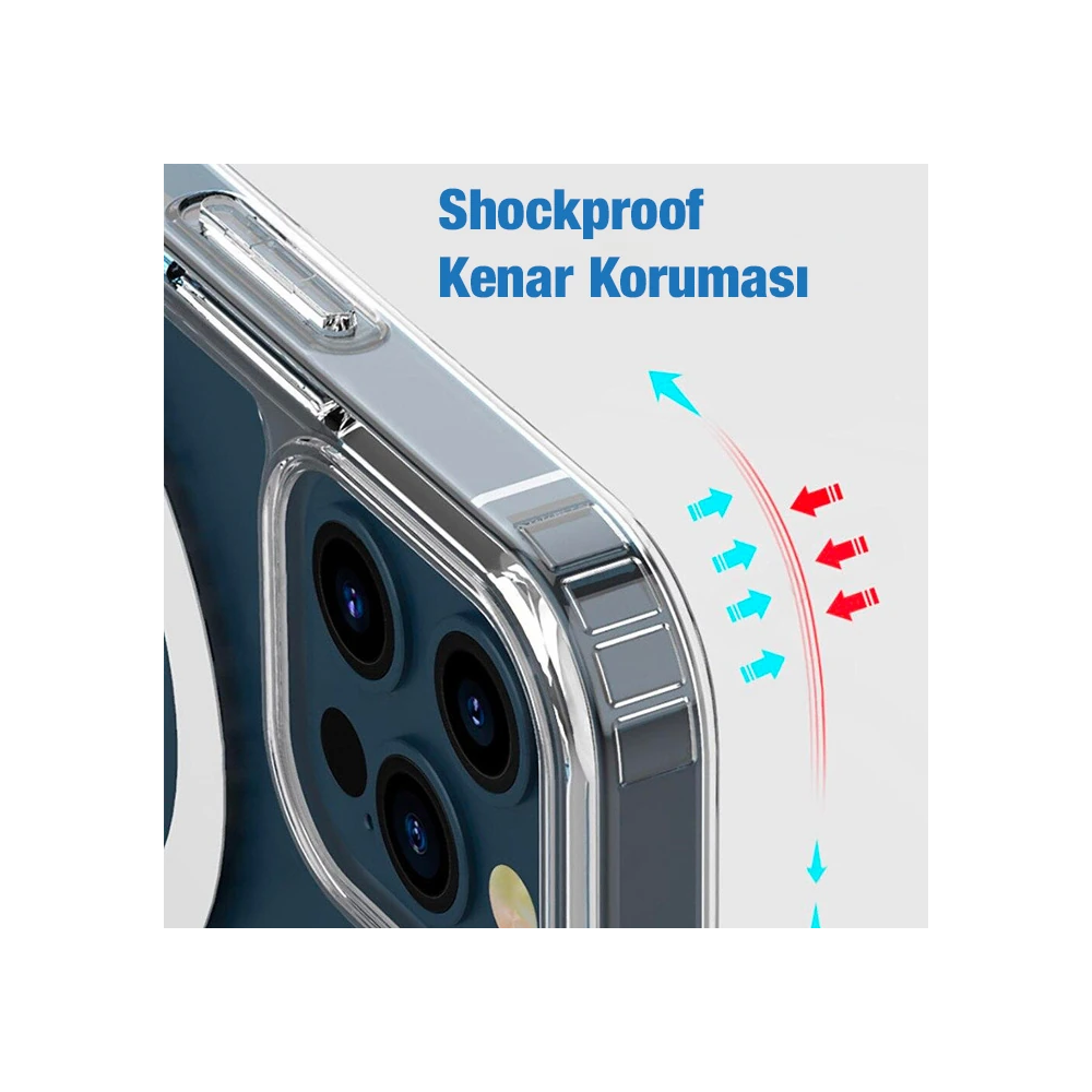 ALLY iPhone 12 Pro Max 6.7inç Magsafe Uyumlu Manyetik Kılıf