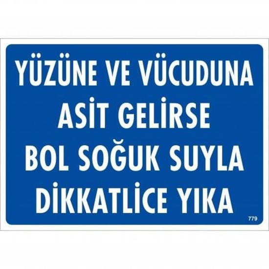 Yüzüne Ve Vücuduna Asit Gelirse Bol Soğuk Suyla Dikkatlice Yıka Uyarı 