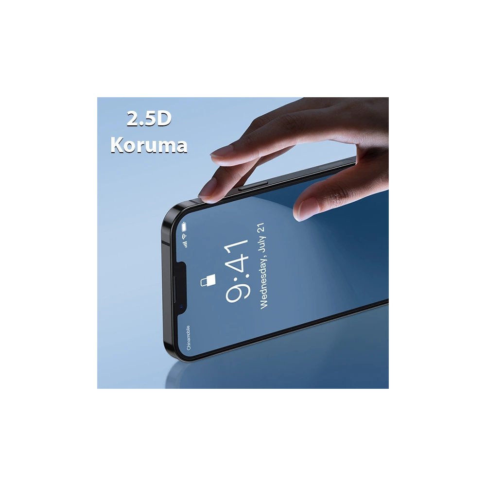 ALLY iPhone 13 Mini 5.4inç Tempered Kırılmaz Cam Ekran Koruyucu