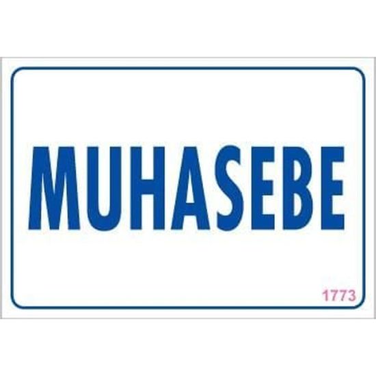 Muhasebe Uyarı Levhası 17,5x25 KOD:1773