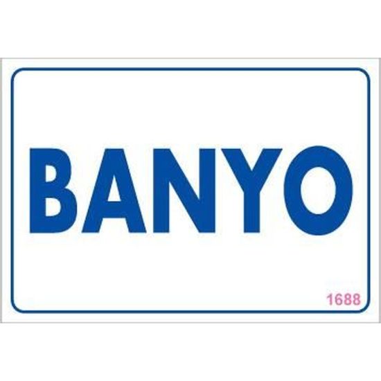 Banyo Uyarı Levhası 17,5x25 KOD:1688