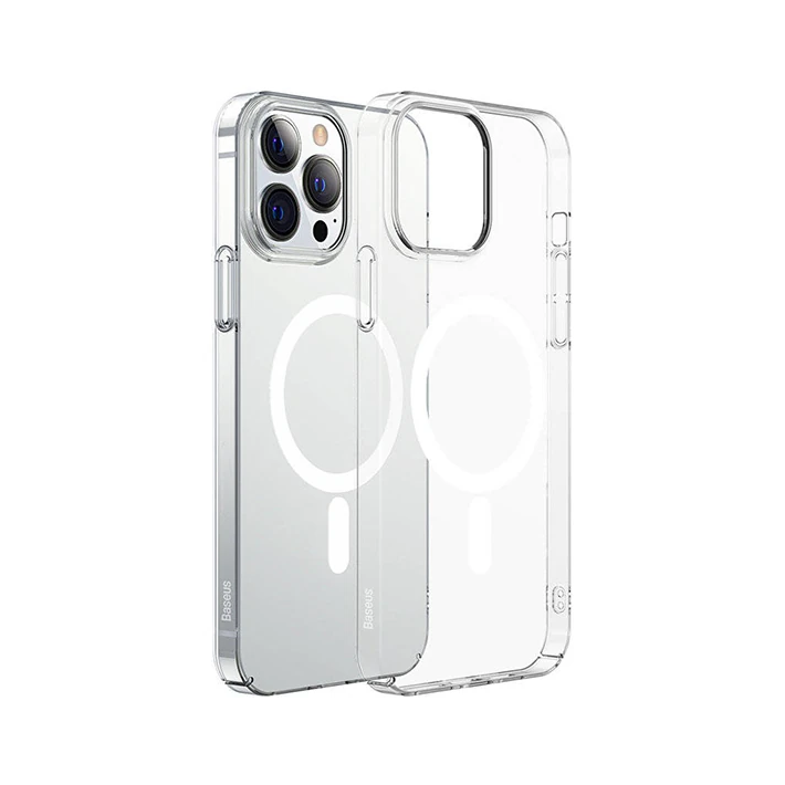 Baseus Crystal iPhone 12 Pro Max Kılıf Magsafe Uyumlu Manyetik Kılıf