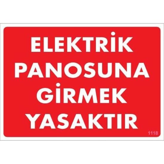 Elektrik Panosu Levhası 25x35 KOD:1118