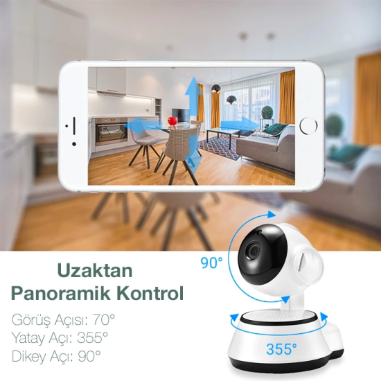 ALLY V380 1080P HD Gece Görüşlü Hareket Sensörlü WIFI Güvenlik Kameras