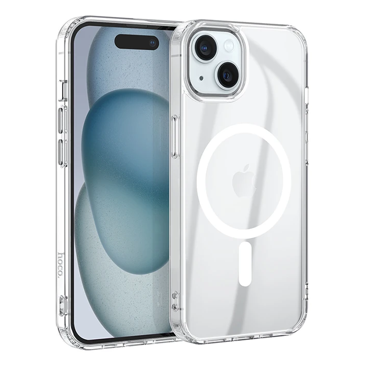 Hoco iPhone 15 Plus Anti-Fall Darbe Önleyici Airbag Manyetik Magsafe S