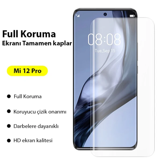 Baseus Xiaomi Mi 12 Pro - 13 pro Ultra Kavisli Full Hidrojel Koruyucu 