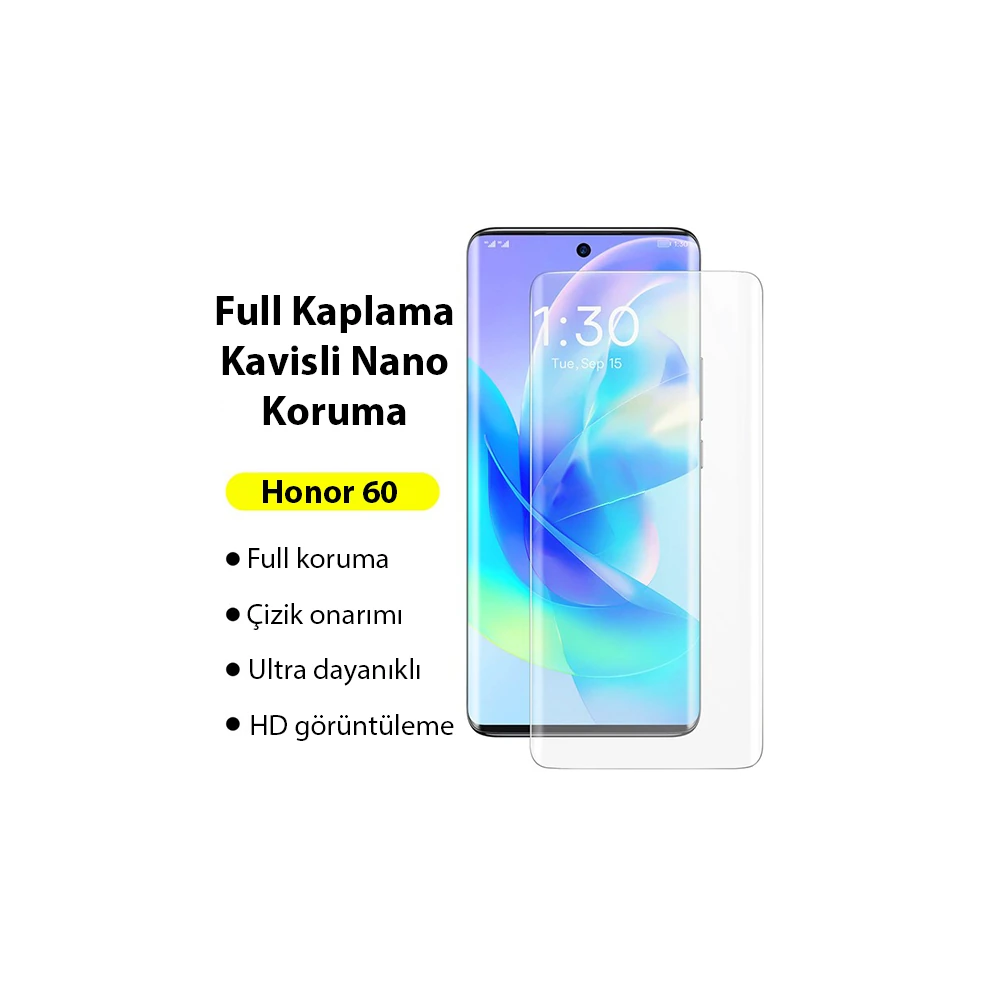 Baseus 0.15mm Honor 60 Kavisli Full Kaplama Nano Ekran Koruyucu