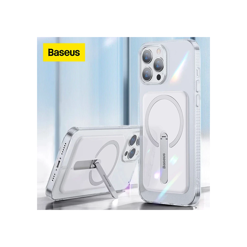 Baseus iPhone 13 Pro Max 6.7 Manyetik Magsafe Standlı Silikon Kılıf