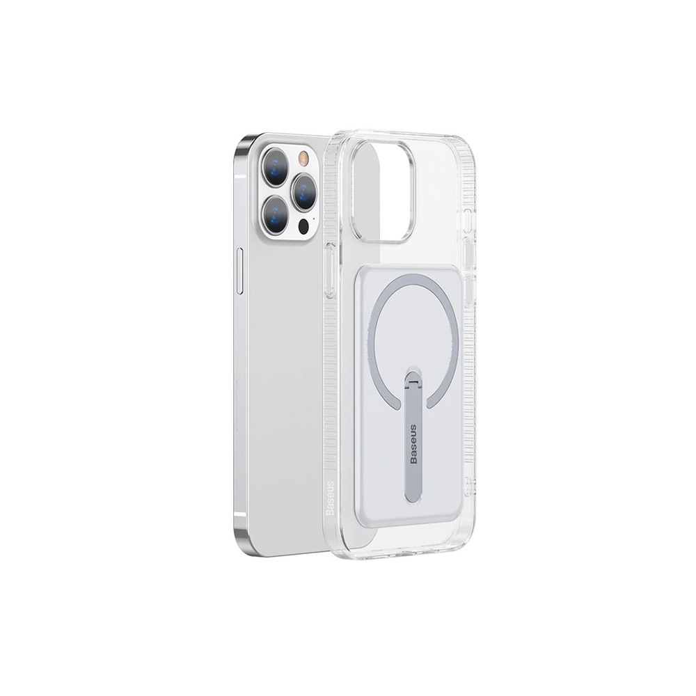 Baseus iPhone 13 Pro 6.1inç Manyetik Magsafe Standlı Silikon Kılıf