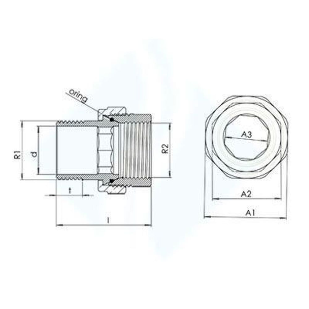 1 1/2 Düz Radyatör Rakoru