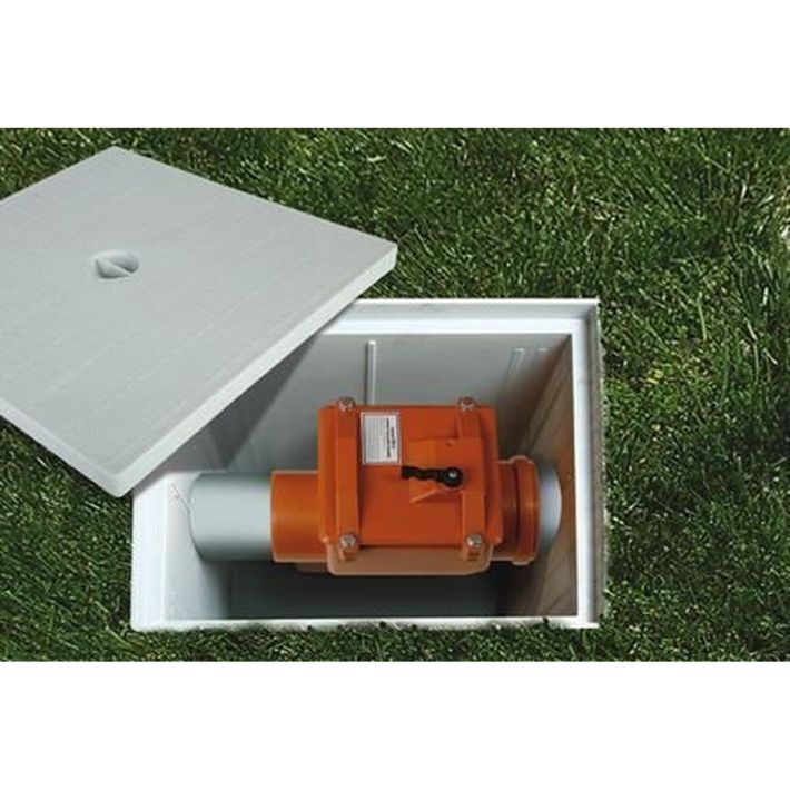 PVC Pissu Atıksu Çekvalfi 125 mm Kilitli