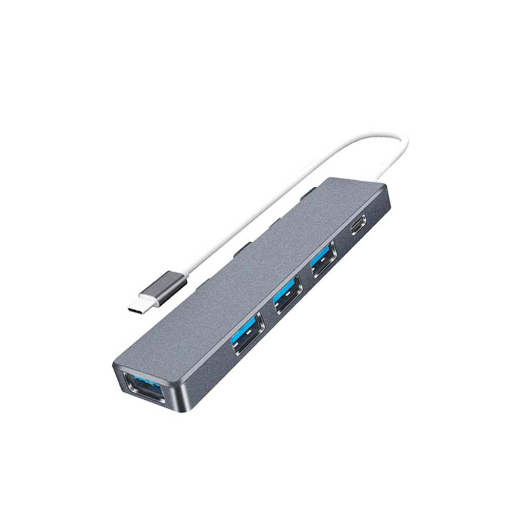 ALLY ADS-301C 5 in 1 Type C Dönüştürücü 4 Usb Portlu Adaptör Hub Çokla