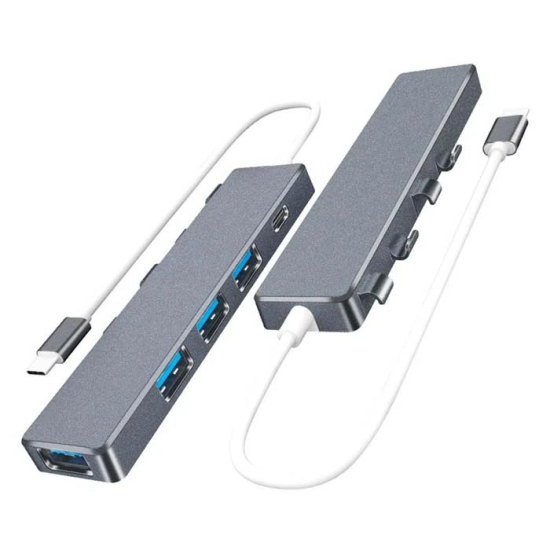 ALLY ADS-301C 5 in 1 Type C Dönüştürücü 4 Usb Portlu Adaptör Hub Çokla