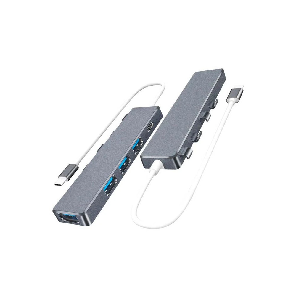 ALLY ADS-301C 5 in 1 Type C Dönüştürücü 4 Usb Portlu Adaptör Hub Çokla