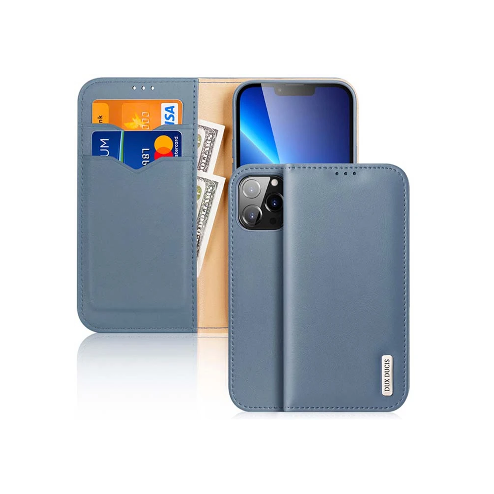 Dux Ducis iPhone 13 Pro Max Kılıf Mıknatıslı Cüzdanlı Deri Kılıf Hivo 