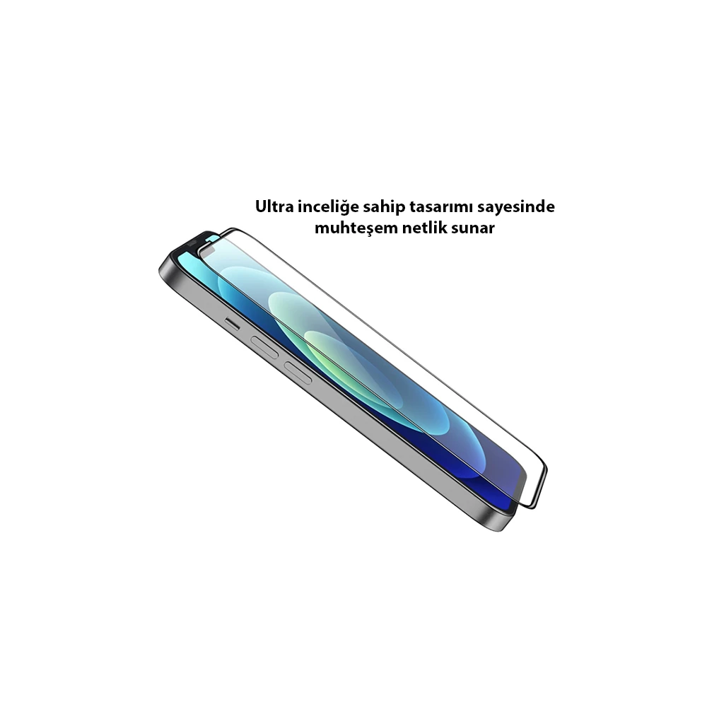 GOR iPhone 13 Mini 5.4 9D Hardening Tempered Full Cam Ekran Koruyucu