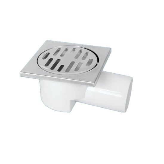 Gama Melez Yer Süzgeci 50 mm Yandan Çıkışlı 10x10 cm