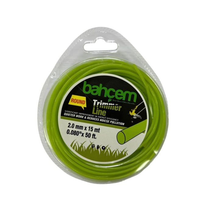 Ennalbur Trimmer Line Yuvarlak Misina 2 mm 15 Metre