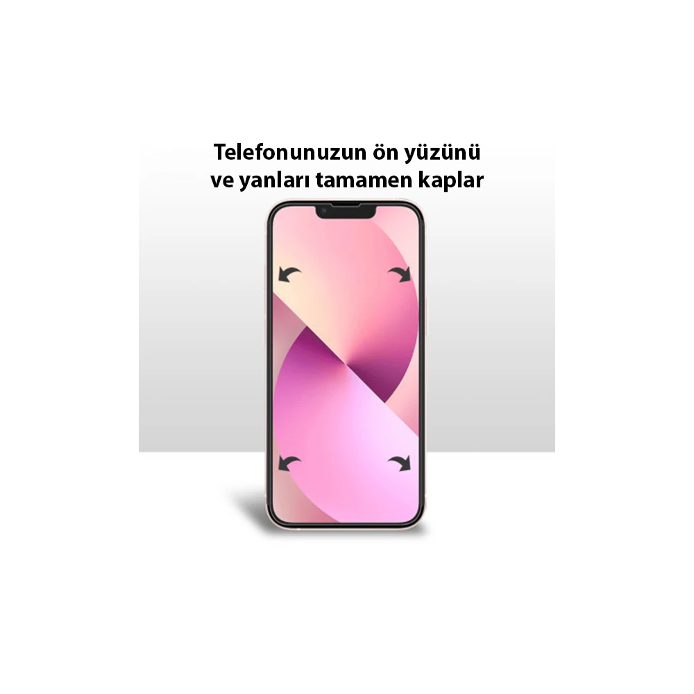 iPhone 13 6.1 Film Ön Arka Full Koruyucu Nano Hidrojel Koruyucu Set