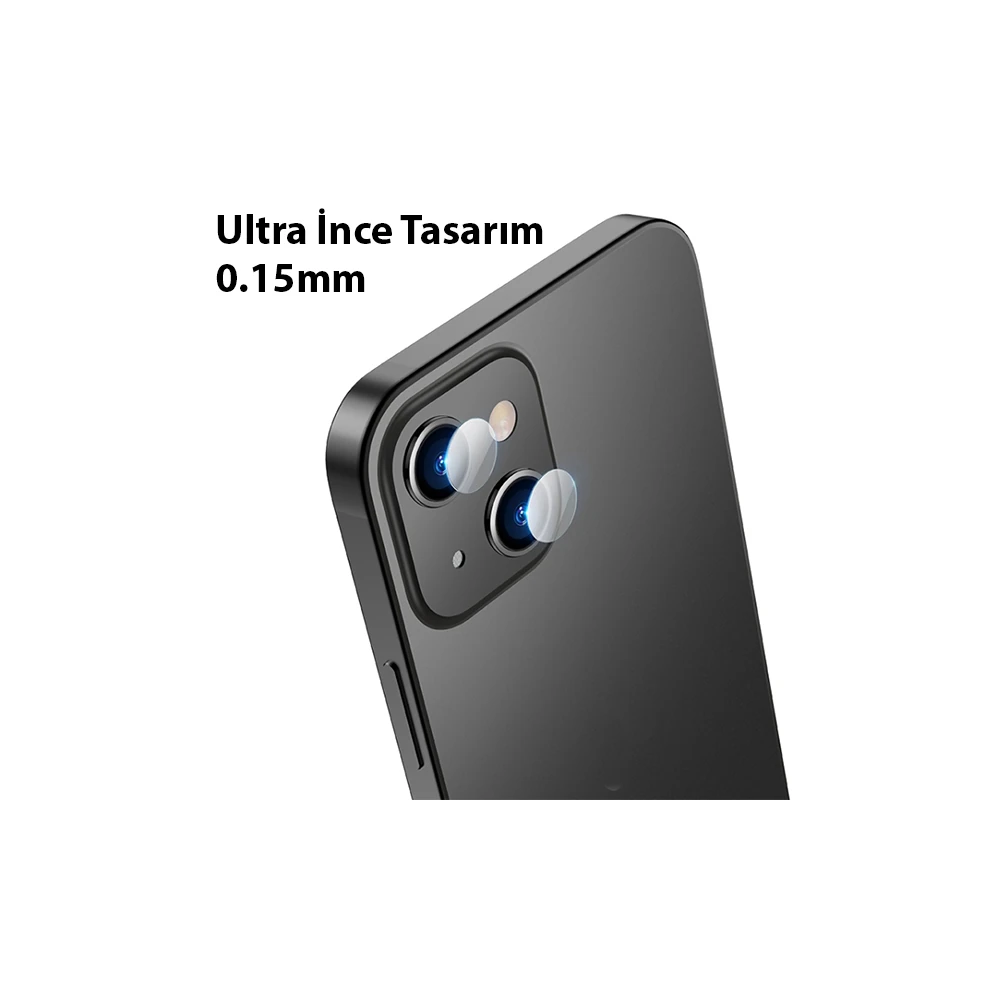 ALLY İPhone 13-13 Mini Tempered Glass Cam Kamera Koruyucu