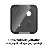 ALLY İPhone 13-13 Mini Tempered Glass Cam Kamera Koruyucu