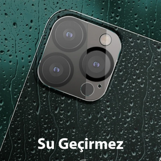 ALLY İPhone 13 Pro-13 Pro Max 3D Full Tempered Glass Cam Kamera Koruyu