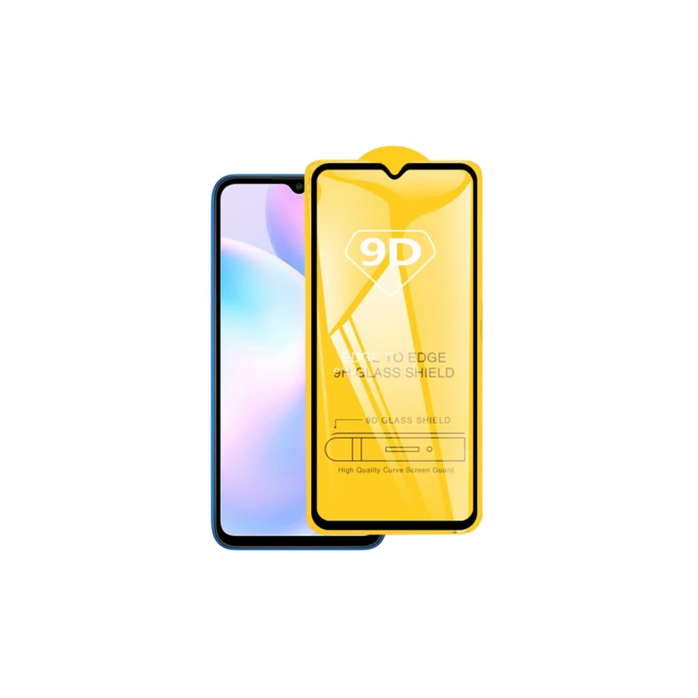 Ally Xiaomi Redmi 9 9D Full Glue Tempered Cam Ekran Koruyucu