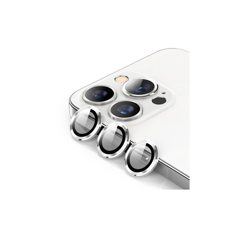 ALLY İPhone 13 Pro -13 Pro Max 3D Metal Çerçeveli Kamera Lens Koruyucu