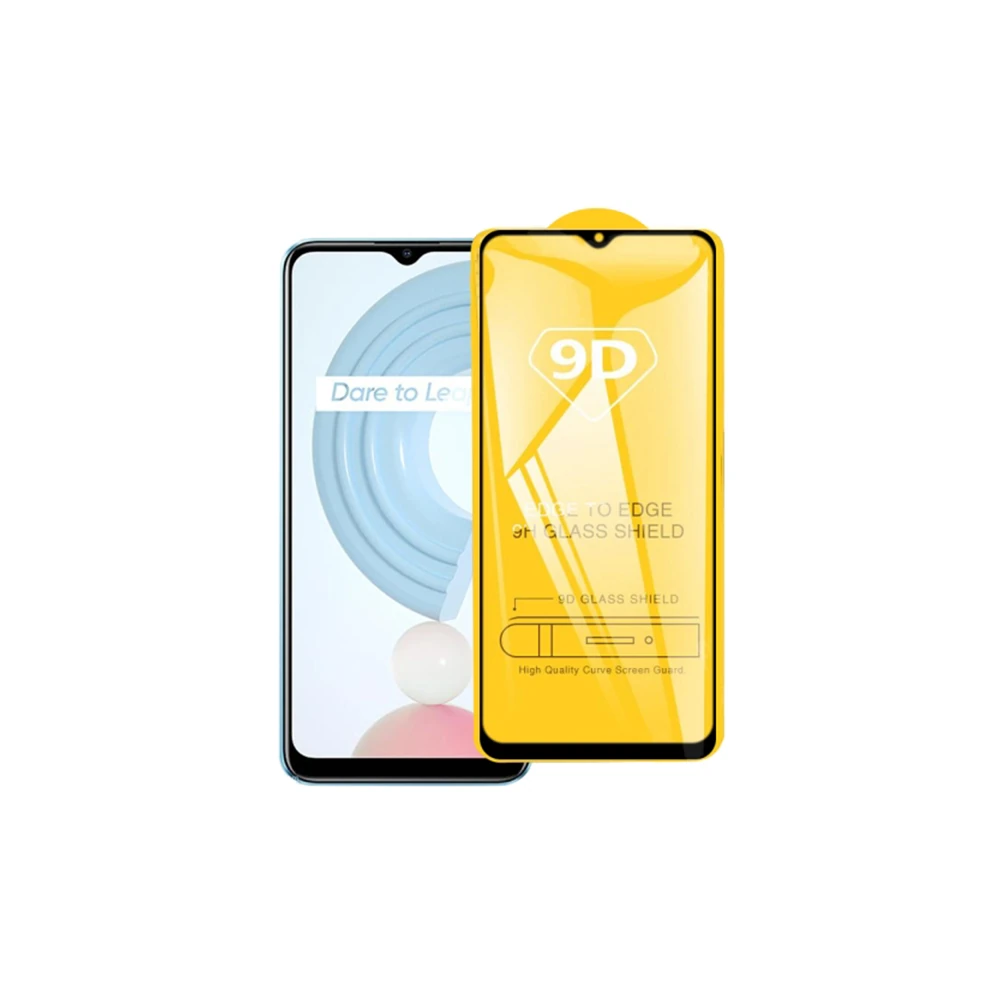 Ally OPPO Realme C21 Full Glue-Tempered Cam Ekran Koruyucu