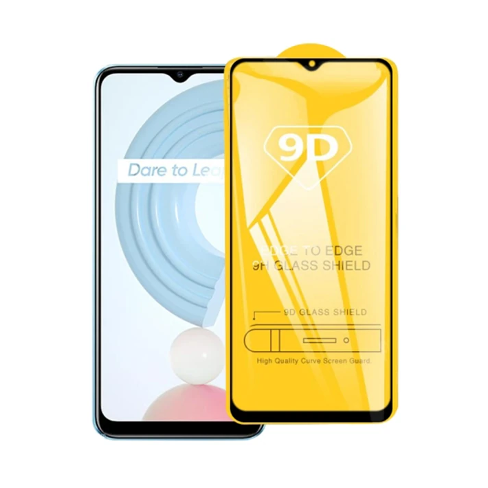 Ally OPPO Realme C21 Full Glue-Tempered Cam Ekran Koruyucu