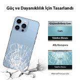 Ally iPhone 13 Pro Max 6.7 Tempered Şeffaf Arka Cam Koruyucu