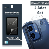 GOR İPhone 13 /13 Mini Best Full Tempered Cam Kamera Koruyucu 2Adet Se