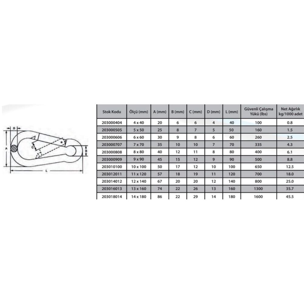Ennalbur Karabina Yaylı 12 mm ( 2 Adet )