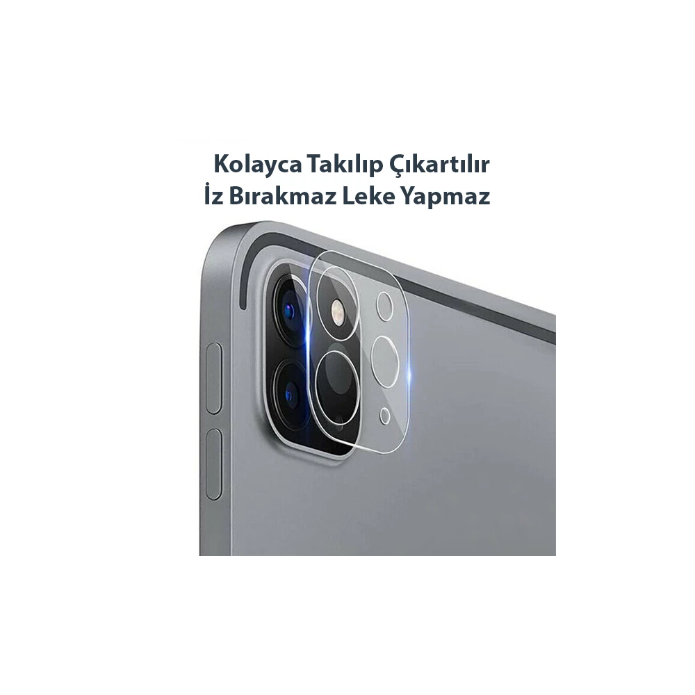 GOR iPad Pro 11 İPad Pro 12.9 2020-2021 3D Cam Kamera Koruyucu 2 SET