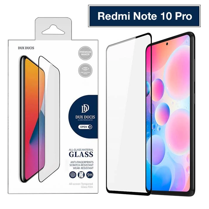 Dux Ducis Redmi Note 10 Pro -K40+Pro Tempered Cam Ekran Koruyucu 9D Fu