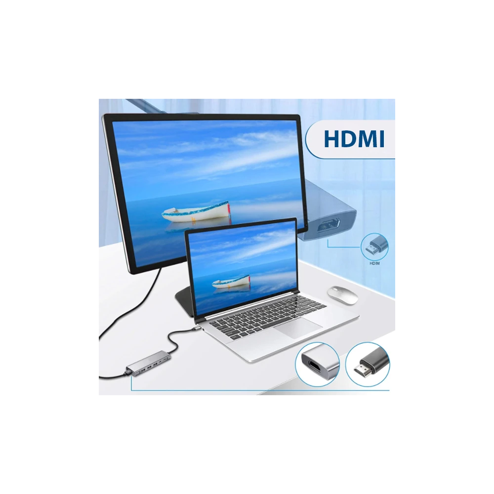 ALLY 9 İn1 Type C Hub 4k 30hz Hdmi Usb 3.0SdPD Adaptör