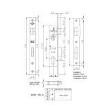 Kale 153 U 25 mm Dilli Silindirli Kilit