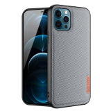 Dux Ducis Fino Serisi iPhone 12 Pro Max Kılıf Premium Dokuma Silikon K