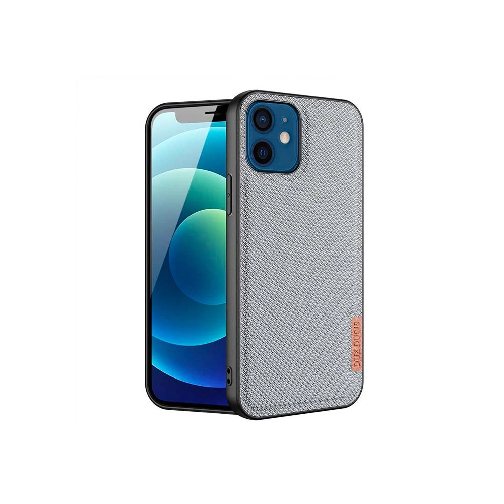 Dux Ducis Fino Serisi iPhone 12 -12 Pro 6.1inç Kılıf Premium Dokuma Si