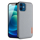 Dux Ducis Fino Serisi iPhone 12 -12 Pro 6.1inç Kılıf Premium Dokuma Si