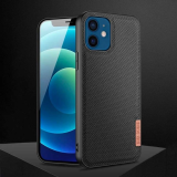 Dux Ducis Fino Serisi iPhone 12 -12 Pro 6.1inç Kılıf Premium Dokuma Si
