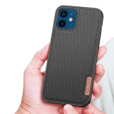 Dux Ducis Fino Serisi iPhone 12 -12 Pro 6.1inç Kılıf Premium Dokuma Si