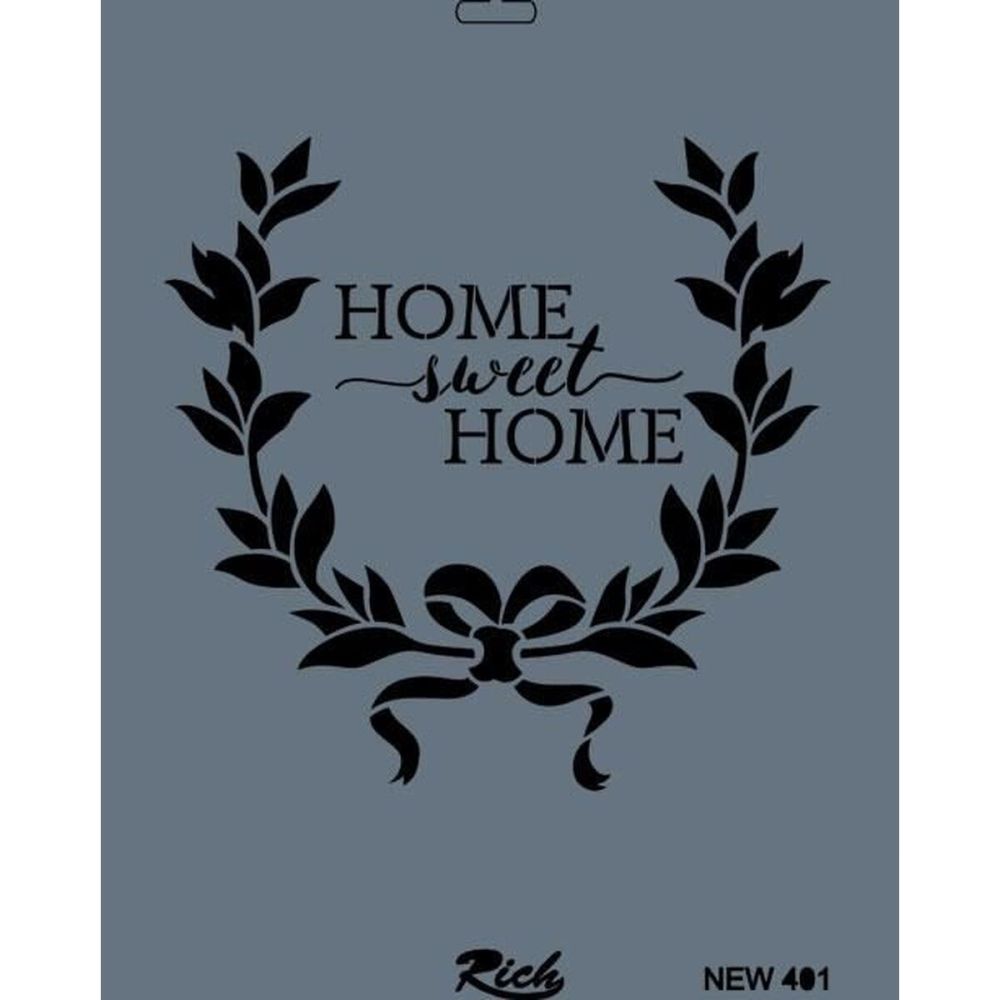 Rich New Seri N-401 Stencil 35x25 cm