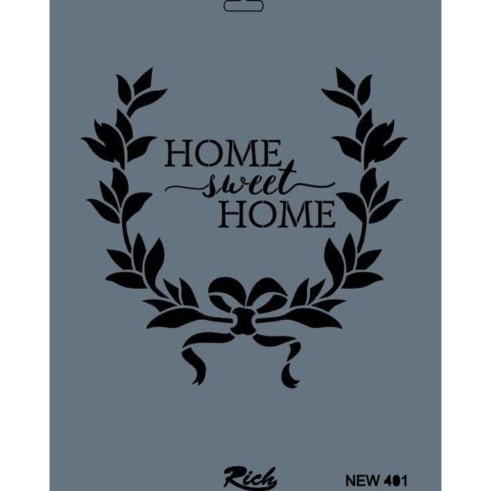 Rich New Seri N-401 Stencil 35x25 cm