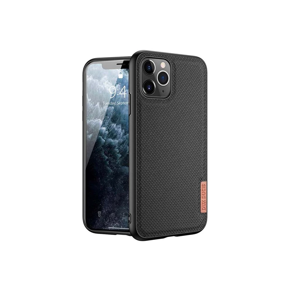 Dux Ducis Fino Serisi iPhone 11 Pro Max Kılıf Premium Dokuma Silikon K