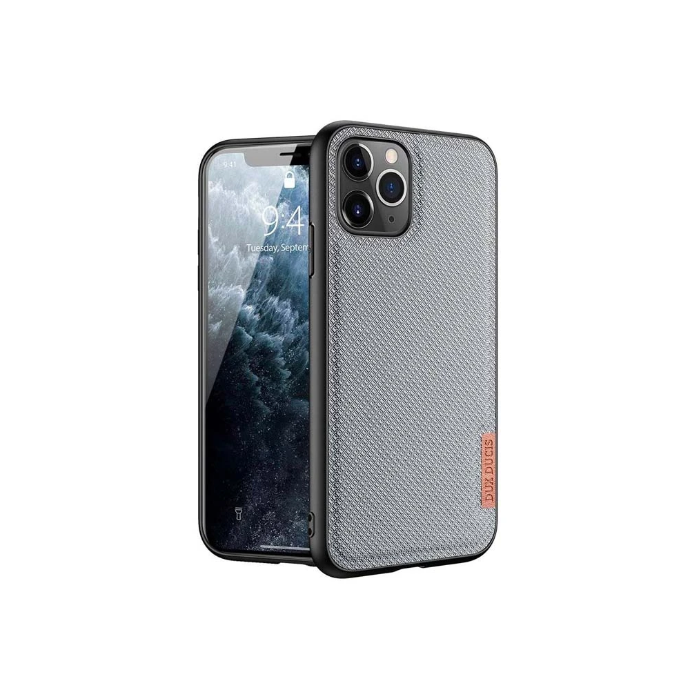 Dux Ducis Fino Serisi iPhone 11 Pro Max Kılıf Premium Dokuma Silikon K
