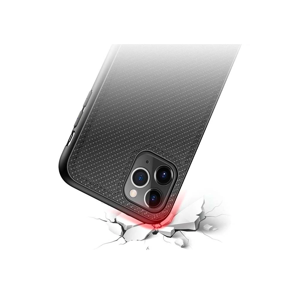 Dux Ducis Fino Serisi iPhone 11 Pro Max Kılıf Premium Dokuma Silikon K