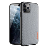 Dux Ducis Fino Serisi iPhone 11 Pro 5.8inç Kılıf Premium Dokuma Siliko