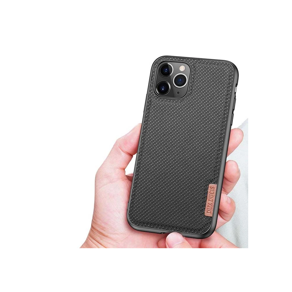 Dux Ducis Fino Serisi iPhone 11 Pro 5.8inç Kılıf Premium Dokuma Siliko