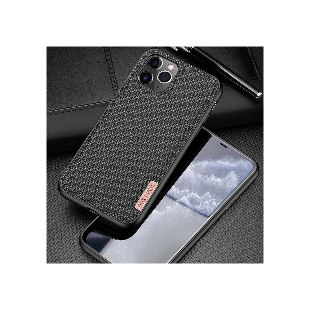 Dux Ducis Fino Serisi iPhone 11 Pro 5.8inç Kılıf Premium Dokuma Siliko